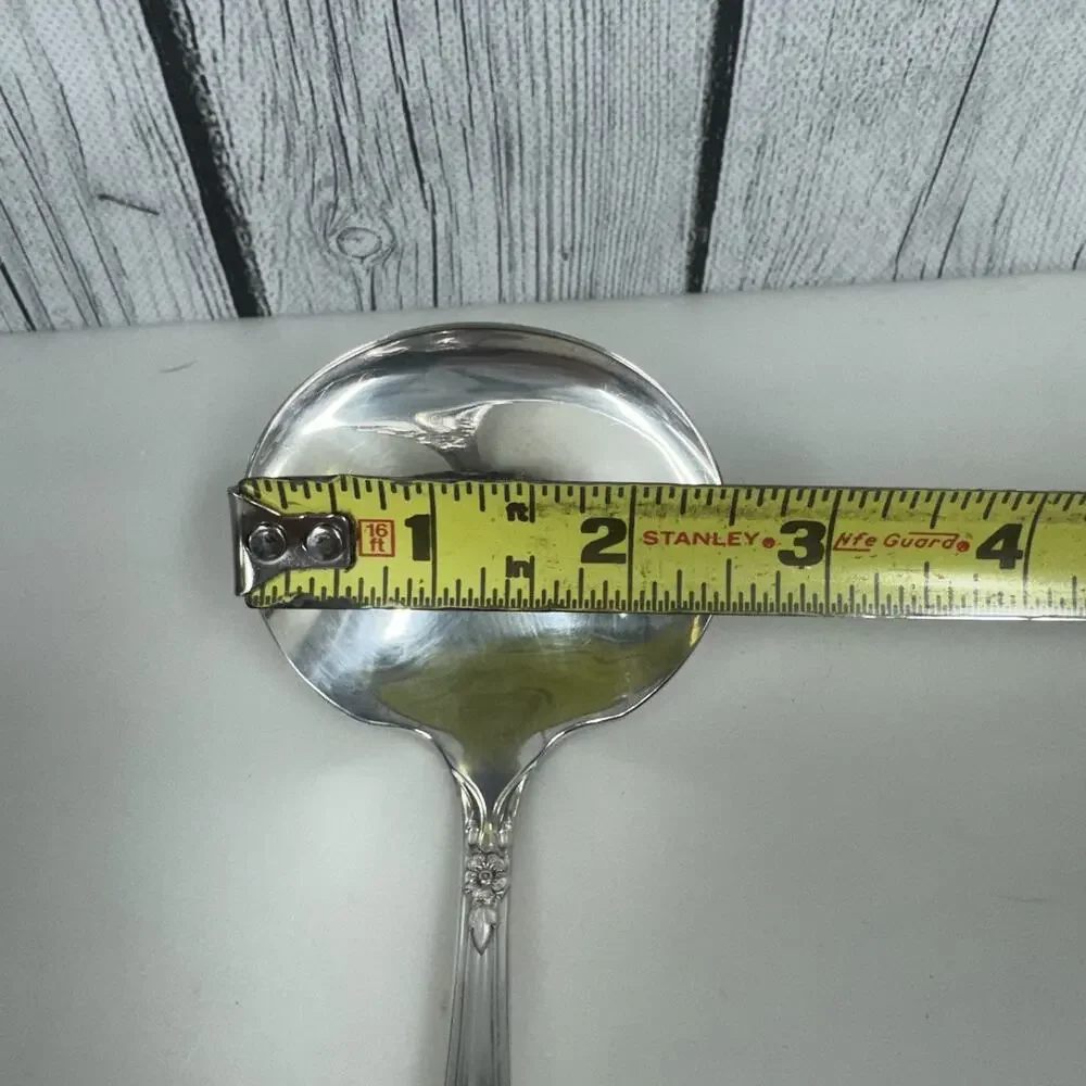 Wm. A. Rogers Oneida Valley Rose Ladle Silverplate Severing Dining